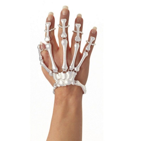 Forum Novelties Skeleton Skull Hand Bracelet for Adults One Size Fits Most