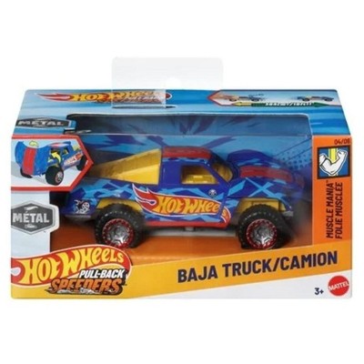 Hot Wheels Baja Truck Pullback Speeders Muscle Mania 1:43 Scale 2025