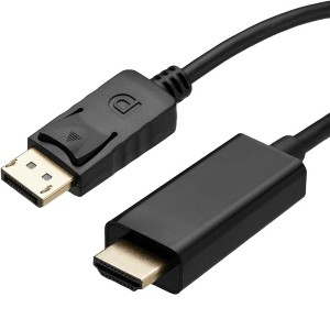 Sanoxy Display Port DP to HDMI Cable Adapter Converter Audio Video PC HDTV 1080P 60Hz (15FT)
(15FT) - 1 of 4
