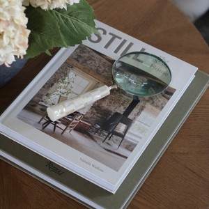 Decorative Resin Glass Metal Modern Glam Accent Sculpture with Luxe Mixed-Material Design, Ideal for Tables,shelves or Desks in Contemporary Interiors - 1 of 4