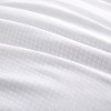 Peace Nest Goose Feather Down Pillow White Quilted Cotton Cover Set of 2 - 3 of 4