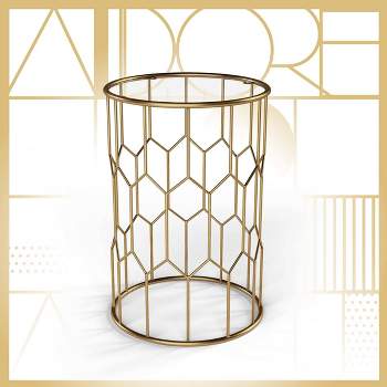 Harper Side Table Gold - Adore Decor