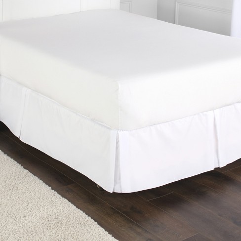Lakeside Tailored Bed Skirt, White Dust Ruffle Queen Size Bed