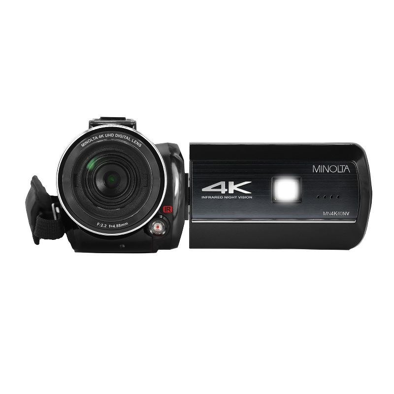 Minolta® MN4K40NV 4K Ultra HD 16x Digital Zoom IR Night Vision Video Camcorder, 3 of 9