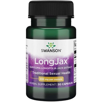 Swanson Herbal Supplements Longjax Eurycoma Longifolia Jack Extract 400 mg Capsule 30ct.
