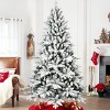 Artificial Trees Christmas PE&PVC Faux Tree Indoor With 768 Branch Tips,Metal Stand And Realistic Snowflake,Home Decoration-Maison Boucle - 2 of 4