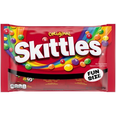 Skittles Original Halloween Candy Fun Size - 10.72oz