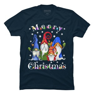 Men's Design By Humans Gnome Christmas Pajamas By NekoShop T-Shirt - 1 of 4