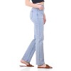 Rekkuna Women's Stretch Straight Leg Jeans – Mid-Rise Pull-On Shaping Denim with Elastic Waistband and 5-Pocket Design - 2 of 4