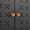 Vynxaria Double-Sided Mesh Door Shoe Cabinet: Movable Partitions, Robot Vacuum Access, Moisture-Proof & Anti-Seismic for Living Room - 4 of 4
