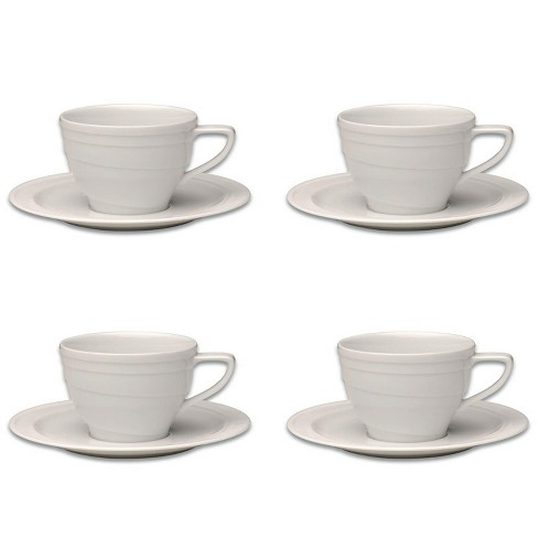 Cappuccino Cups & Saucers (6oz) - Set of 2