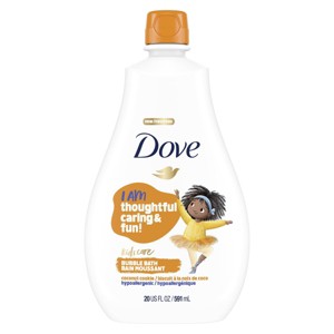 Dove Beauty Kids Care Hypoallergenic Bubble Bath Coconut Cookie - 20 fl oz - 1 of 4