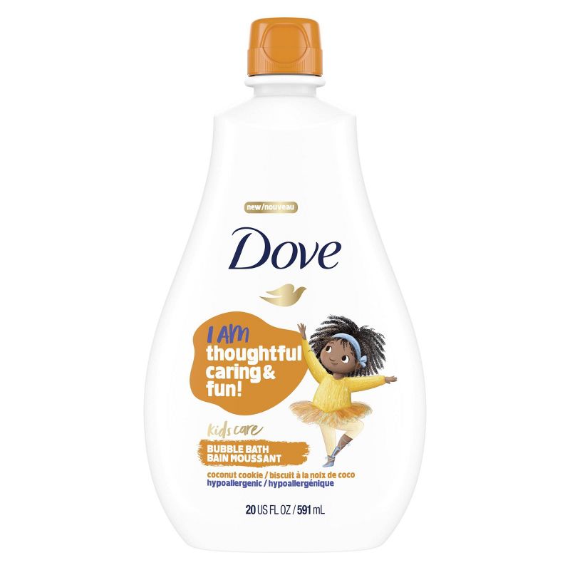 Dove Beauty Kids Care Hypoallergenic Bubble Bath Coconut Cookie - 20 fl oz, 3 of 9