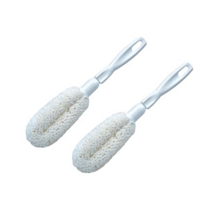 Brushtech Crystal Stemware Washing Brush, Pack of 2, Tapered Foam Brushes for Narrow Flutes, Scratch-Free Cleaning, Non-Absorbent Bristles - 1 of 4