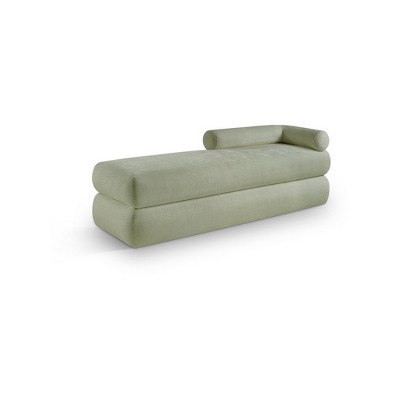 Meridian Furniture,Kennedy Chenille Fabric Bench
