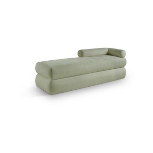 Meridian Furniture,Kennedy Chenille Fabric Bench - 1 of 4