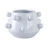 Modern Ceramic Planter with Textured Bubble Design, Ceramic Indoor & Outdoor Decorative Pot for Home & Garden - 2 of 4
