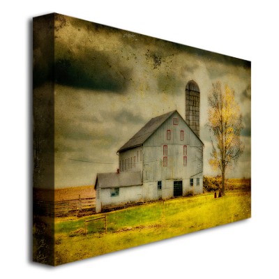 Lois Bryan Old Barn on Stormy Afternoon Canvas Wall Art