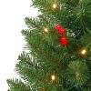 Puleo 2ct 42' Pre-lit Decorated Pine Potted Artificial Christmas Tree - 3 of 4
