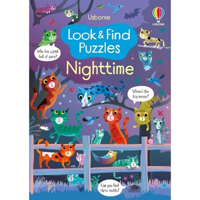 Usborne Look & Find Puzzles: Nighttime, 5 Years and Up, Paperback, 32 Pages by Kirsteen Robson
