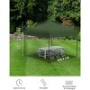 Garvee 10x10 Pop Up Canopy Tent Outdoor Canopy One-Person Set Up Heavy Duty Commercial Instant Tent Shelter, 4-Sidewall - 3 of 4