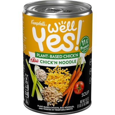 Campbell's Well Yes! Plant Protein Chicken Noodle Soup - 16.1oz
