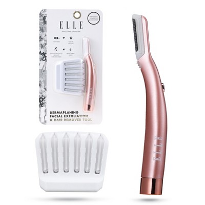 ELLE Multipurpose Dermaplaning & Facial Hair Remover Tool with LED Light