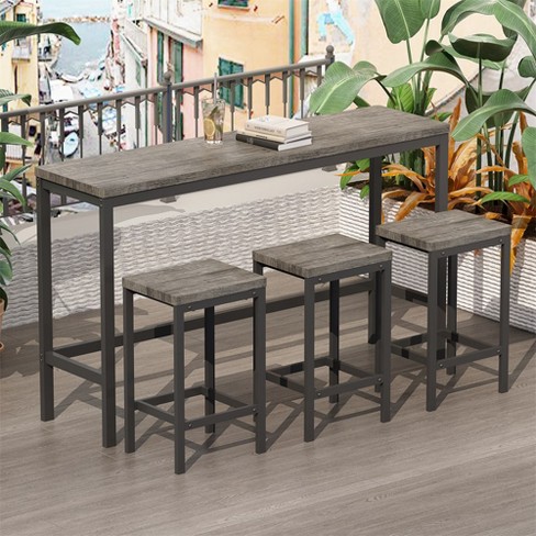 Rectangular pub table set sale