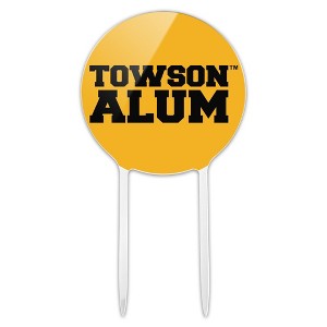 Towson University Tigers Alumn Acrylic Cake Topper Party Decoration for Wedding Anniversary Birthday Graduation - 1 of 4