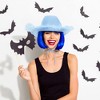 Zodaca Womens Cowboy Hat - Cute, Fluffy, Sparkly Cowgirl Hat with Feathers for Halloween, Birthday, Bachelorette Party (Blue) - 2 of 4