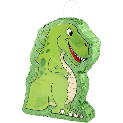 Blue Panda Small T-Rex Pinata, Kids Dinosaur Themed Birthday Party Supplies, 12 x 15.5 x 3 In