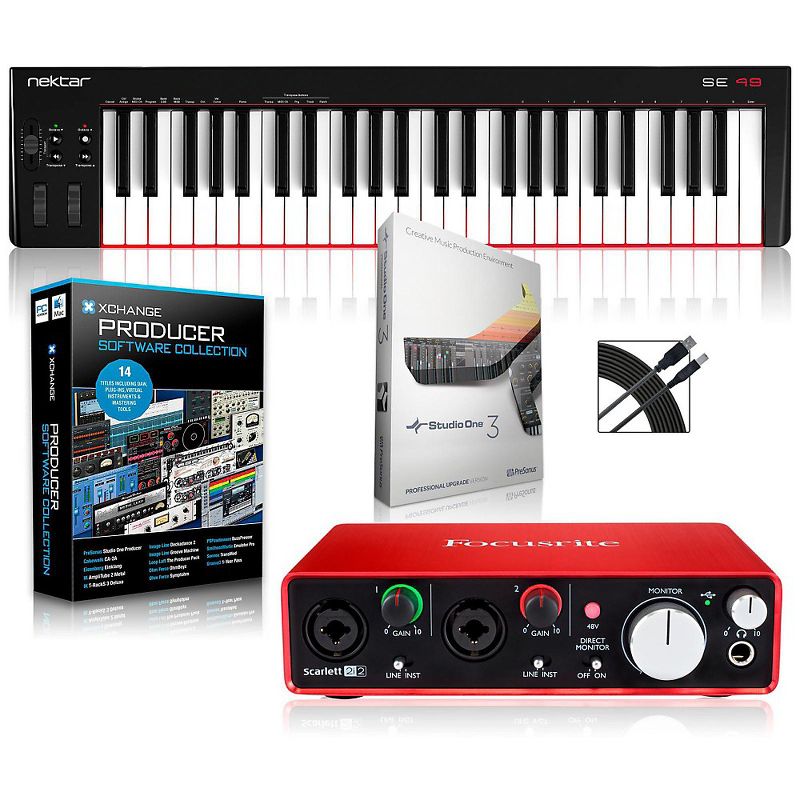 Nektar SE49 49-Key USB MIDI Keyboard Controller Packages Intermediate Production Package, 1 of 7