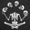 Mens Funny T Shirts Juggling Skeleton Sarcastic Halloween Graphic Novelty Tee For Men - Crazy Dog Men's T Shirt For Halloween Season - 2 of 4