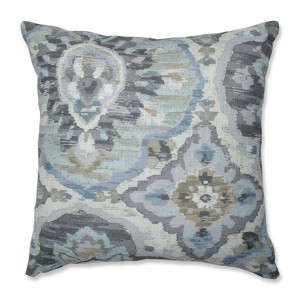 Zari Cloud Mini Square Throw Pillow Blue - Pillow Perfect, Gray Blue
