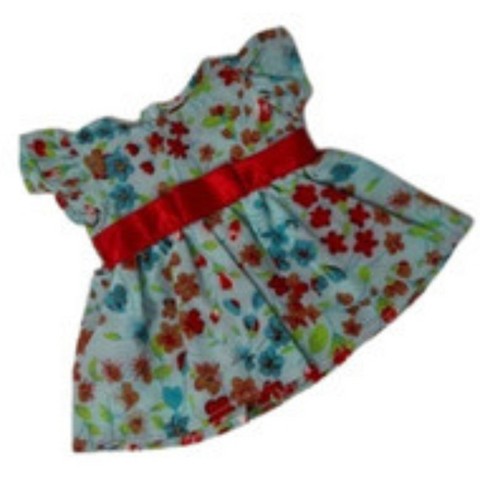 Детские куклы Doll Clothes Superstore Blue Flowers Dress Fits 15 Inch Baby Dolls