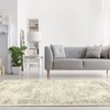Vintage Printed Non Slip Area Rug Distressed Washable Soft Low Pile Indoor Non Shedding Accent Carpet for Living Room Bedroom - 3 of 4