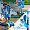 Ziffy 2-in-1 Toddler Kick Scooter, 3-Wheel LED Scooter with Adjustable Height Handlebars & Foldable Seat, Ride-On Toy for Ages 3-12 (110 Lbs Capacity) - 3 of 4