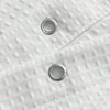 Long Shower Curtain 84 Inch Hotel Luxury Spa Fabric Waffle Weave White Pique Pattern Washable Repellent - 3 of 4