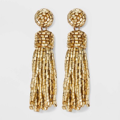 Photo 1 of SUGARFIX by BaubleBar Beaded Tassel Statement Earrings