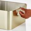 mDesign Large Metal Kitchen Storage Container Bin with Handles - image 4 of 4