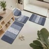 BAGOKIE Ultra Soft 4-Piece Microfiber Bathroom Rug Set - 2 of 4