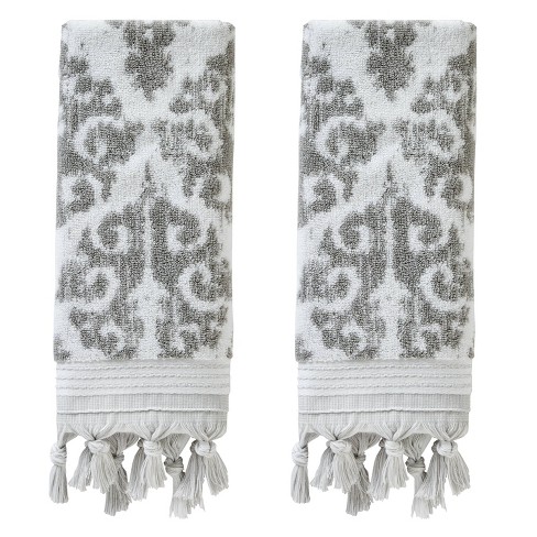 2pc Casual Monogram 'X' Hand Towels - SKL Home