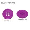 Unique Bargains Sewing Resin Round Flat 4-Hole Replacement Craft Buttons 20 Pcs - 2 of 4
