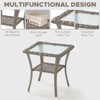 Gymojoy Patio Wicker Side Table with Storage Side Table - 4 of 4
