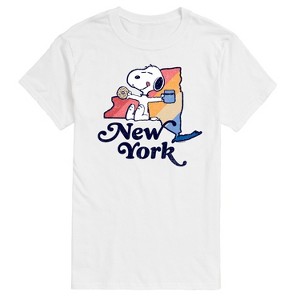 Men's - Peanuts - New York Snoopy Short Sleeve Graphic T-Shirt - 1 of 4
