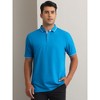 INSPIRE CHIC Men's Short Sleeve Contrast Color Summer Business Golf Polos - 2 of 4
