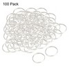 Unique Bargains Double Loops Metal Mini Key Rings 100 Pcs - 2 of 4