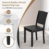 Tangkula 4 PCS Armless Wood Dining Chair w/ Rubber Wood Legs Curved Backrest Kitchen - 2 of 4