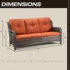 UPTIOT 73'' Wicker Outdoor Patio Sofa - 4 of 4