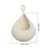 Unique Bargains Handmade Natural Durable Space-Saving Hanging Basket 1 Pcs - 2 of 4